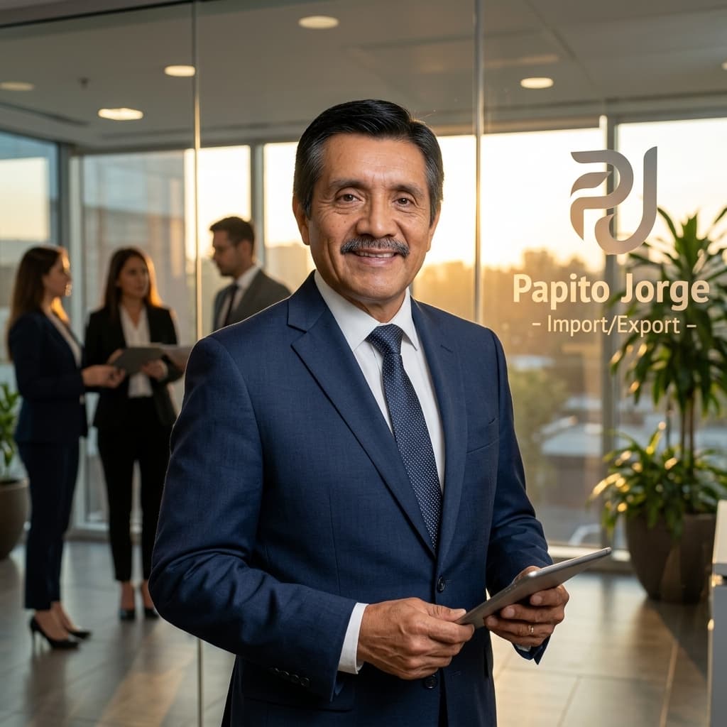 Papito Jorge en viaje de importación